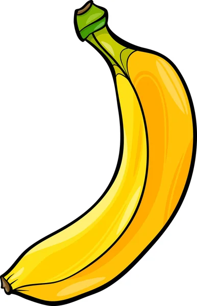 Banana frutta cartone animato illustrazione — Vettoriale Stock