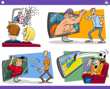 karikatür kavram ve fikirler koymak