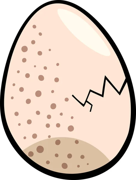 Ilustración de dibujos animados clip de huevo — Archivo Imágenes Vectoriales