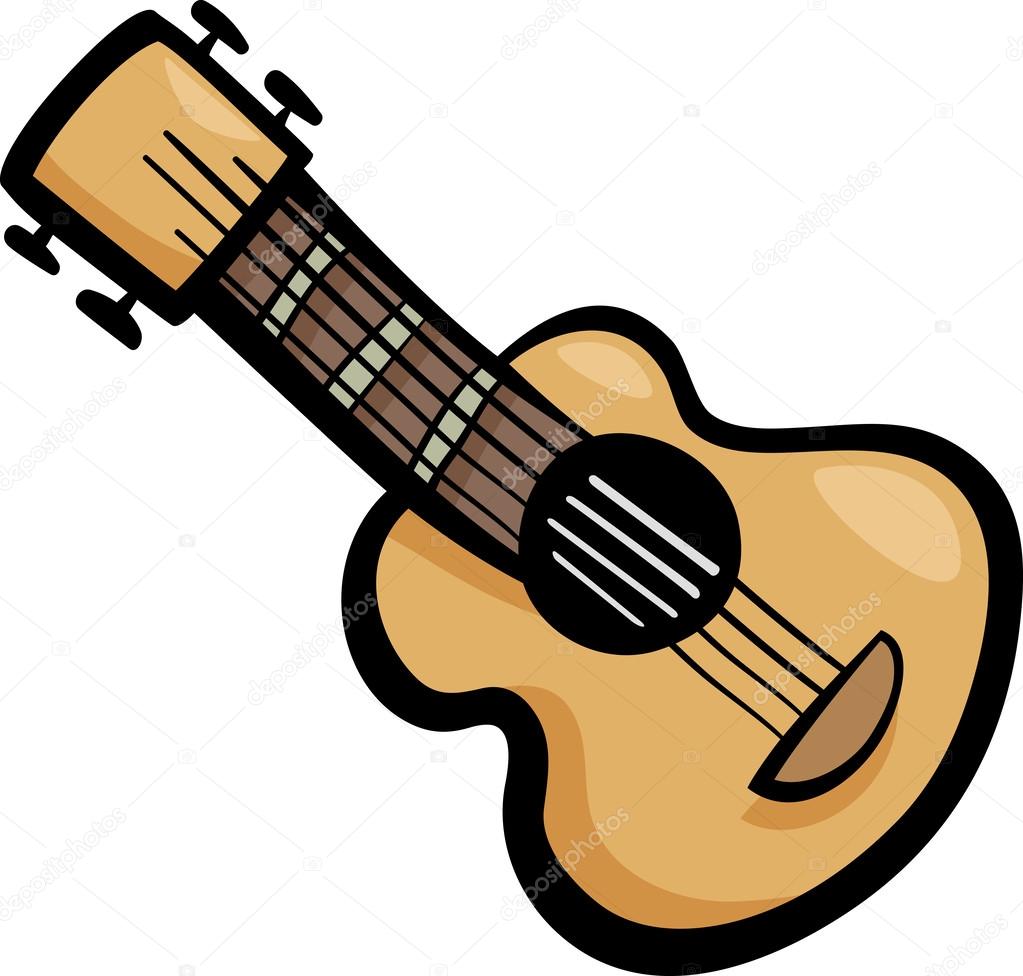 guitar clip art cartoon illustration