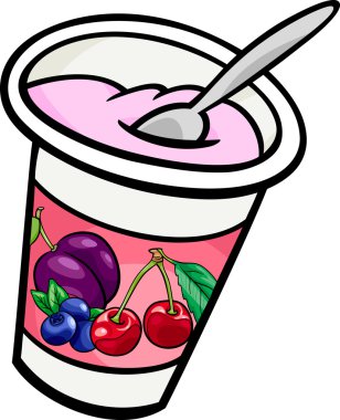 yoğurt clip art karikatür çizimi