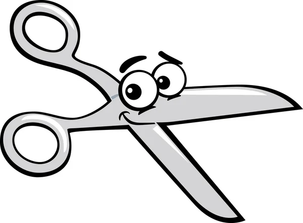 Scissors clip art cartoon illustration — Stock Vector