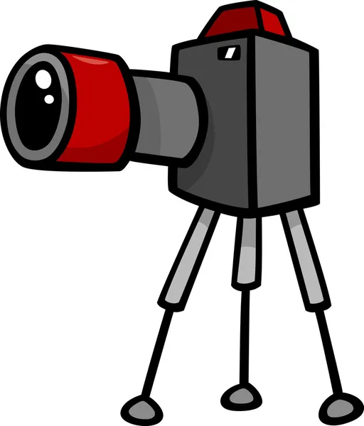 Ilustrasi kartun klip kamera seni - Stok Vektor
