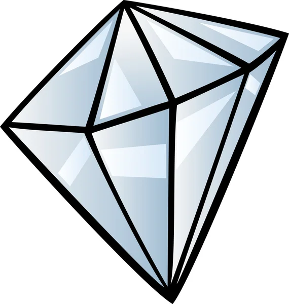Diamant clip art illustration de dessin animé — Image vectorielle