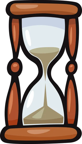 Hourglass clip art cartoon illustration — Stock Vector