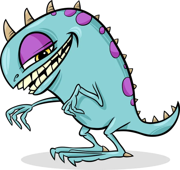 Cartoon grappige monster illustratie — Stockvector