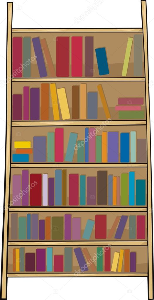 Regal Clip Art Cartoon Buchillustration — Stockvektor ...