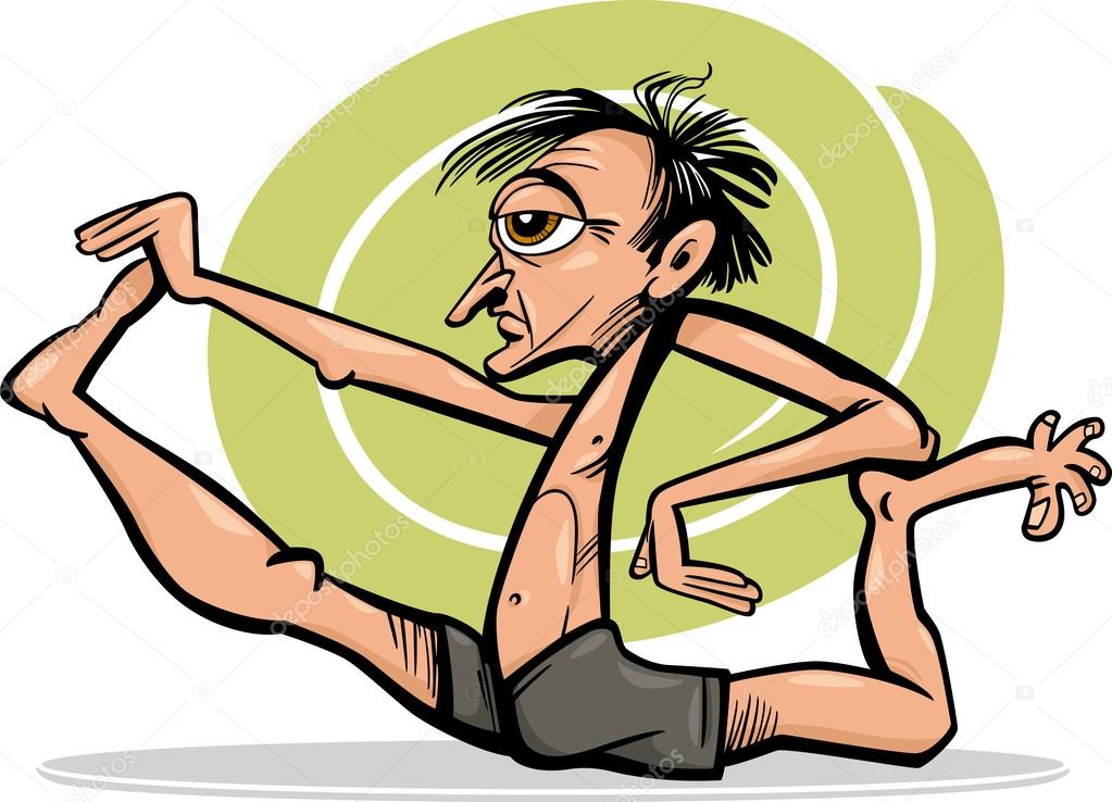 Man In Yoga Asana Cartoon Illustration Vector Image By C Izakowski Vector Stock Man In Yoga Asana Cartoon Illustration Vector Image By C Izakowski Vector Stock