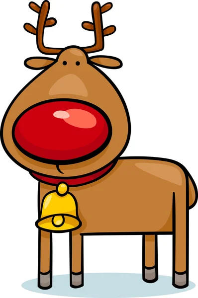 Carino cartone animato renne di Natale — Vettoriale Stock