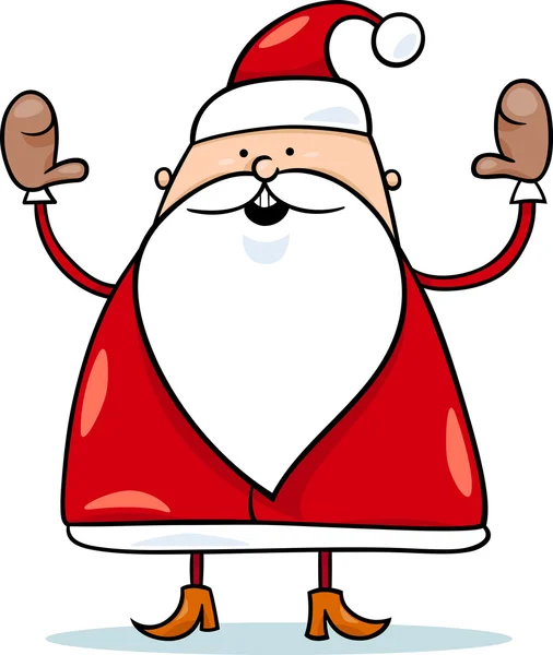 Bonito santa claus desenho animado ilustração — Vetor de Stock