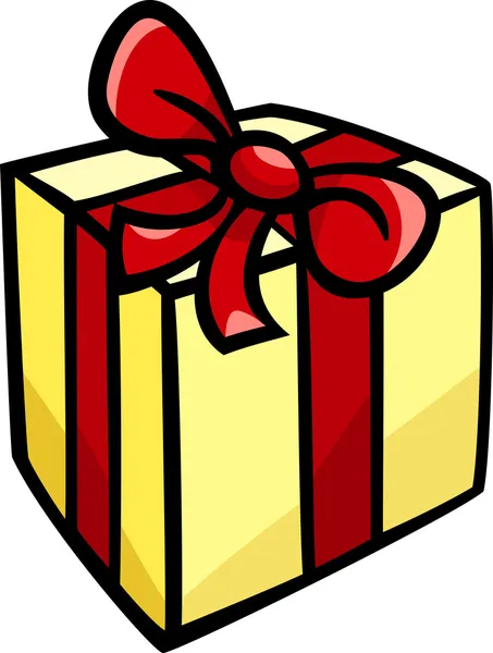 Christmas or birthday gift clip art — Stock Vector