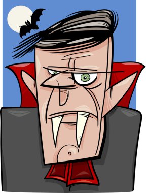 halloween vampire cartoon illustration