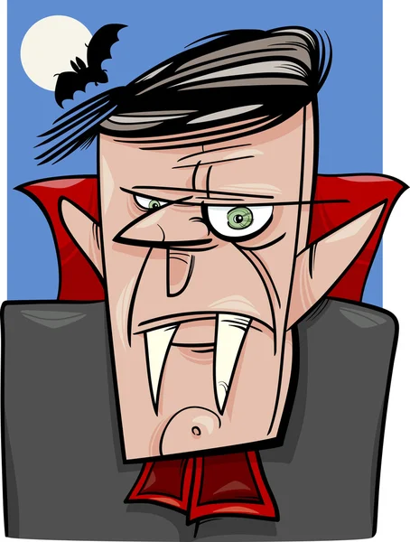 Halloween vampire cartoon illustration — Stockvector