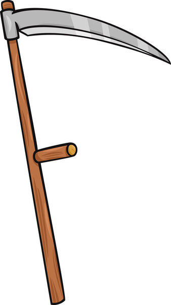 scythe clip art cartoon illustration