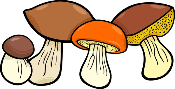 Група предметів харчування грибів — стоковий вектор