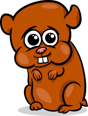 Bebek hamster karikatür çizimi
