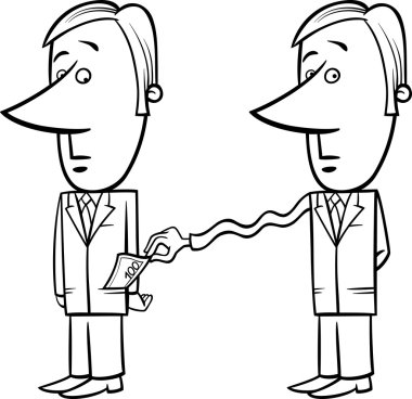 işadamı ve vergiler çizgi film