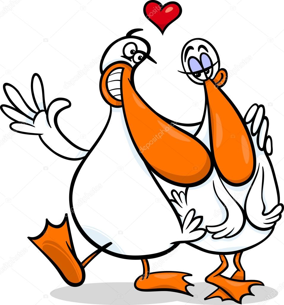 Patos enamorados imágenes de stock de arte vectorial | Depositphotos Patos enamorados imágenes de stock de arte vectorial | Depositphotos