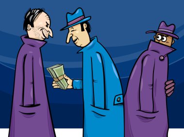 suç veya bozulması karikatür çizimi