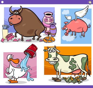 karikatür sözler veya Atasözleri kavramları ayarlama
