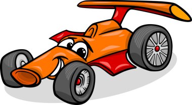 yarış araba bolide karikatür çizimi