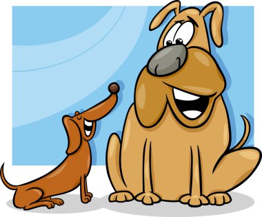 konuşan köpek karikatür çizimi
