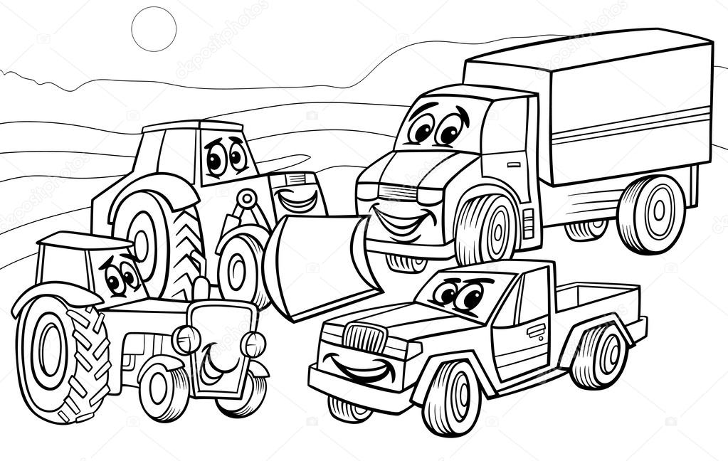 Desenhos de carros para colorir: 35 modelos incríveis!  Truck coloring  pages, Coloring pages, Free coloring pages