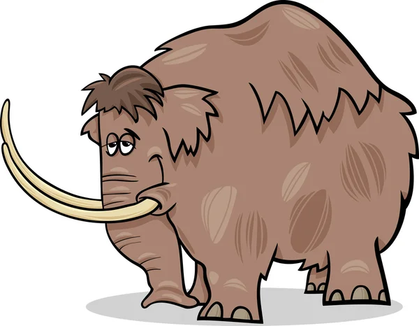 Ilustracja kreskówka mamuta — Wektor stockowy