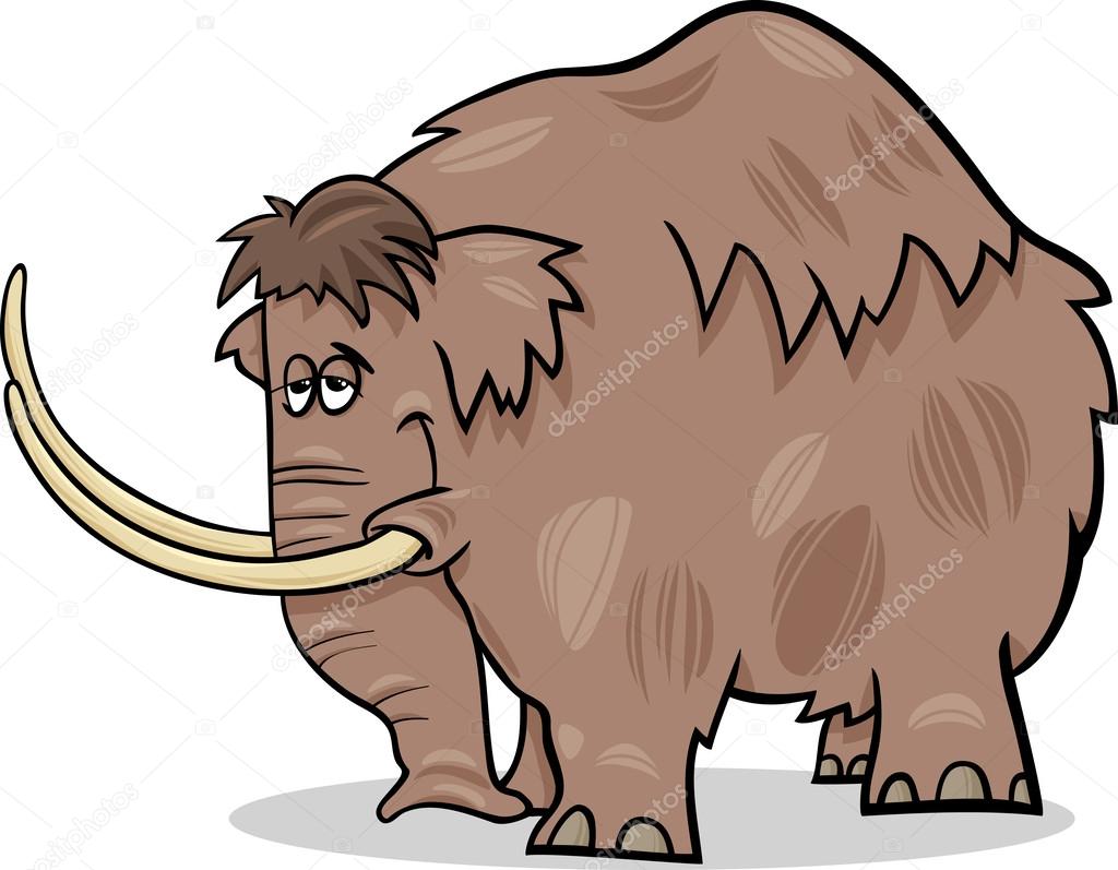 mammoth cartoon illustration