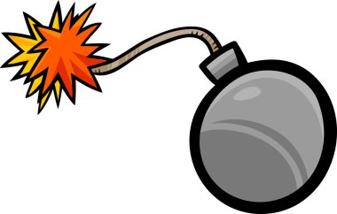 bomba clip art karikatür çizimi