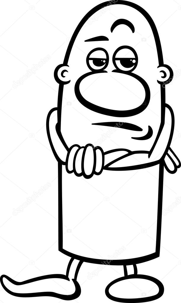 Skeptical guy cartoon coloring page Stock Vector Image by ©izakowski #42907717 Skeptical guy cartoon coloring page Stock Vector Image by ©izakowski #42907717