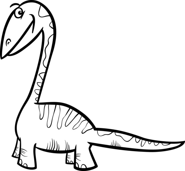 Apatosaurus dinozor boyama sayfası — Stok Vektör