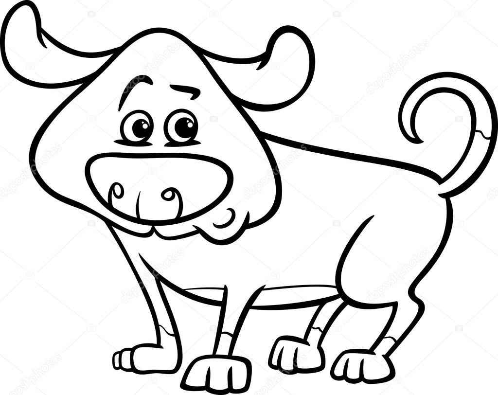 coloriage de chien mignon dessin animé — Image vectorielle stock illustration cute dog cartoon coloring page