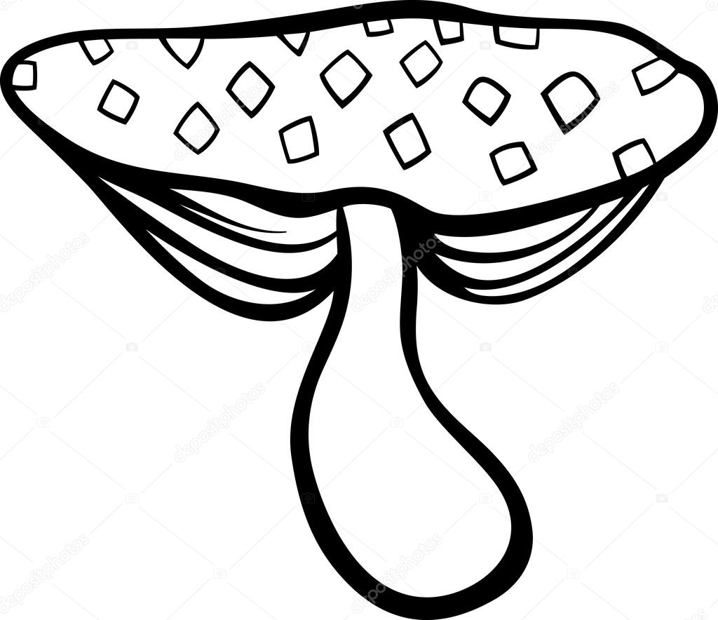 Paddestoel Cartoon Kleurplaat Stockvector Izakowski 46391033
