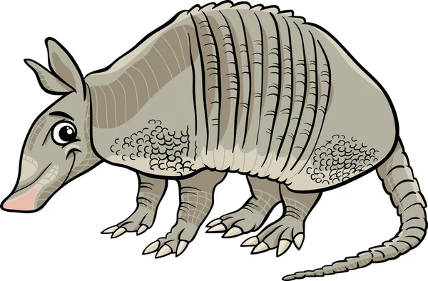 Ilustración de dibujos animados animales armadillo — Archivo Imágenes Vectoriales