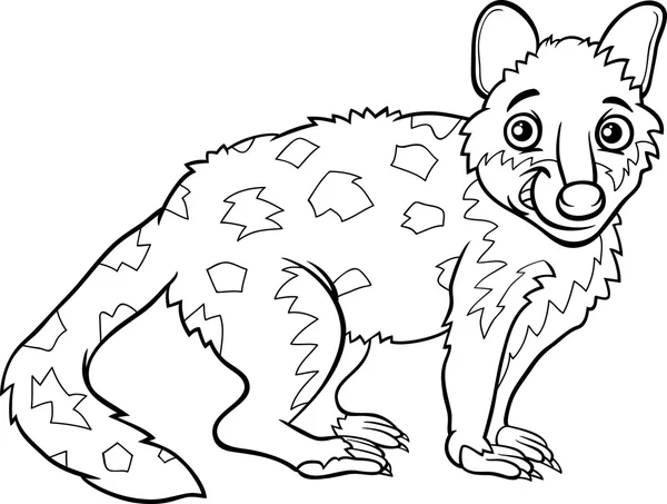 Livre de coloriage animal tigre quoll — Image vectorielle