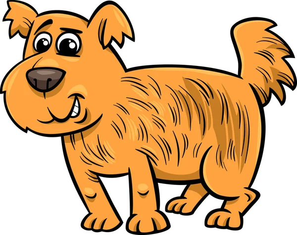 Shaggy perro ilustración de dibujos animados — Archivo Imágenes Vectoriales