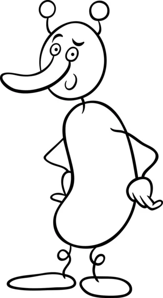 Фентезі персонаж мультфільм розмальовка сторінка — стоковий вектор