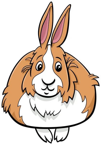 Dibujos Animados Ilustración Divertido Personaje Animal Cómic Enano Conejo — Archivo Imágenes Vectoriales