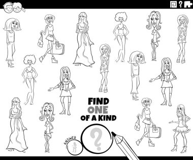 Çizgi roman kızları ve kadın karakter boyama sayfasının olduğu bir resim bul.