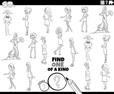 Çizgi roman kızları ve kadın karakter boyama sayfasının olduğu bir resim bul.