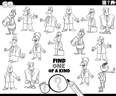 Çizgi roman kahramanlarının ya da komedyenlerin ya da iş adamlarının kitap sayfalarını boyadığı eğitici bir resim bul.