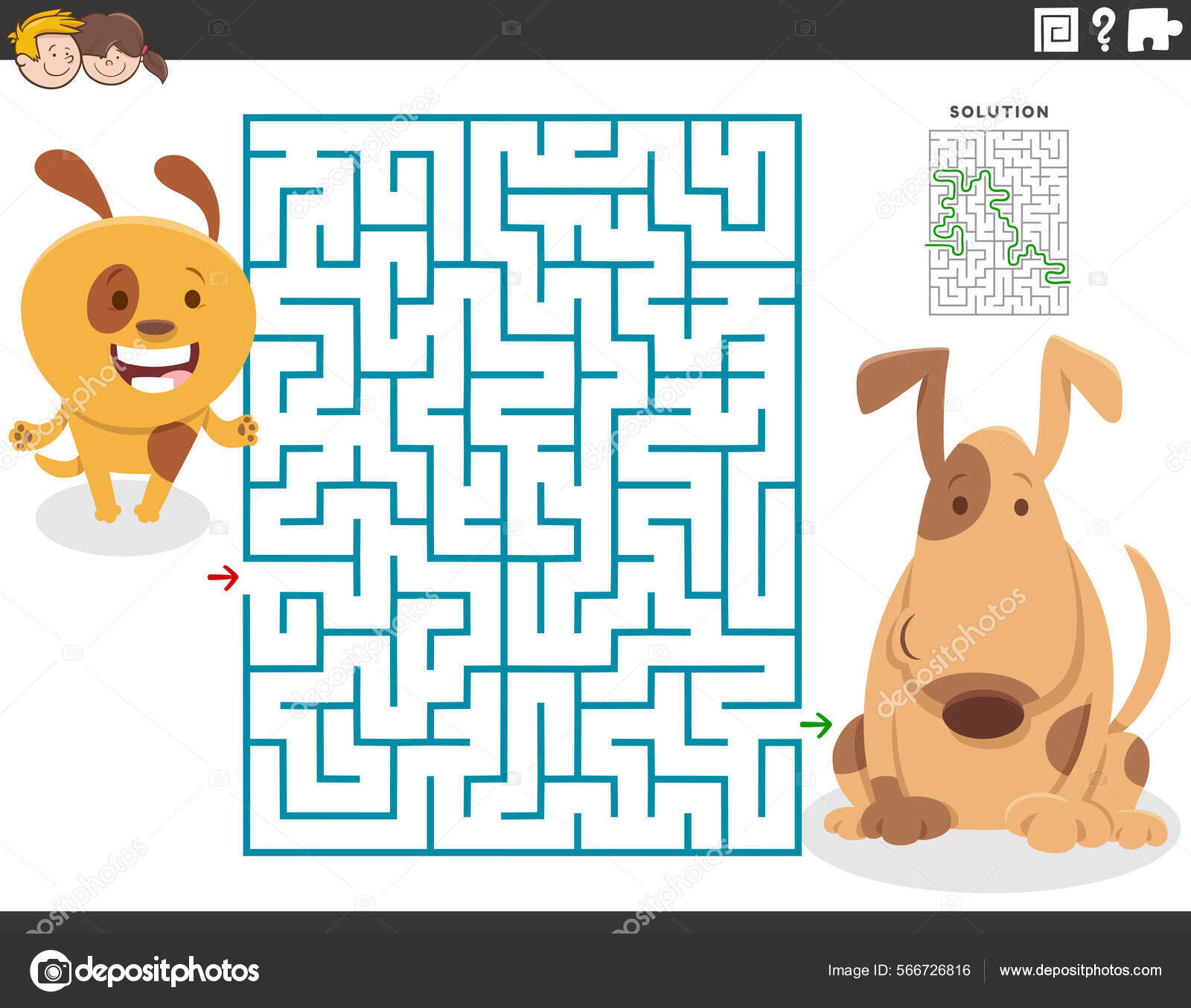 Jogos de quebra-cabeça com cachorros engraçados de desenho animado