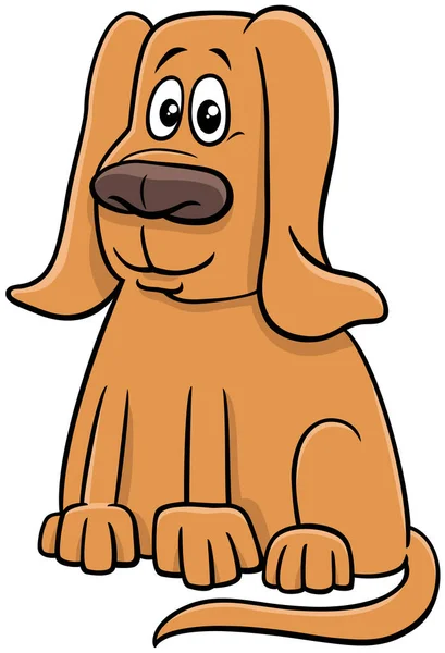 Cartoon Illustration Von Lustigen Hund Comic Animal Character — Stockvektor