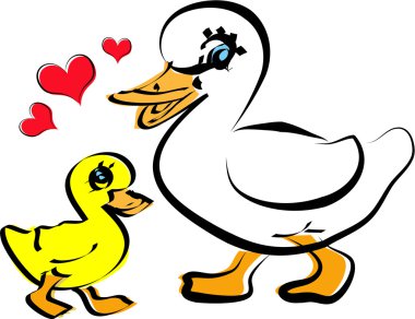 Ördek ve ördek yavruları