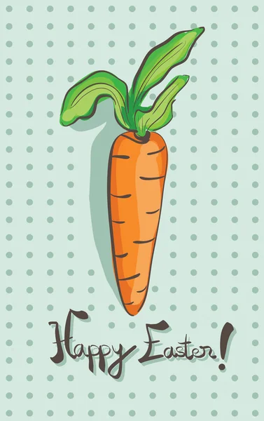 Bonne carotte de Pâques — Image vectorielle
