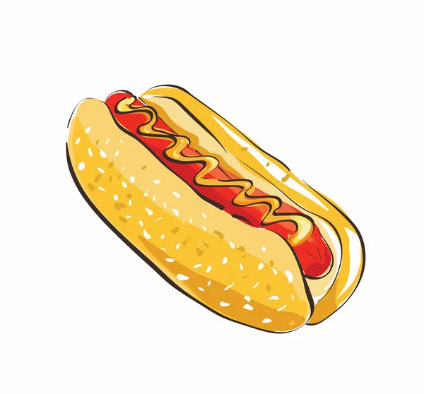 Hot dog cartoon Vector Art Stock Images | Depositphotos
