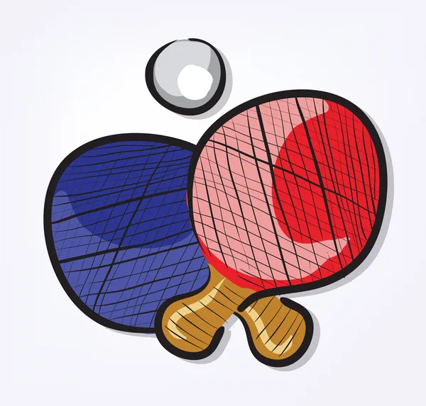 Ensemble de ping-pong — Image vectorielle