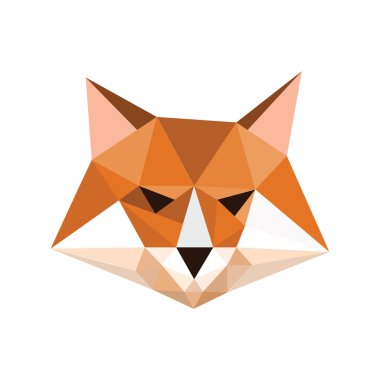 Origami fox portre