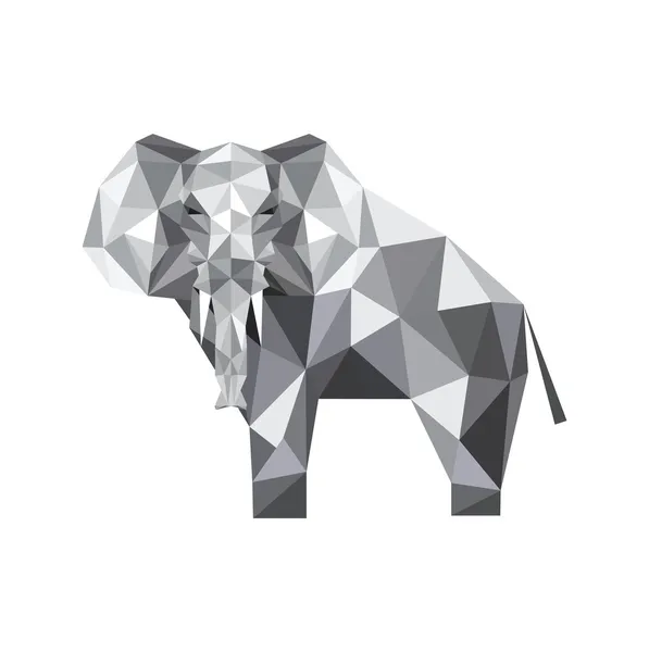 Origami-Elefant — Stockvektor